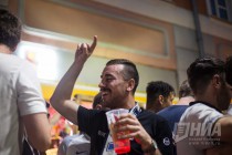 Фанаты Англии и Панамы после матча ЧМ в Нижнем Новгороде