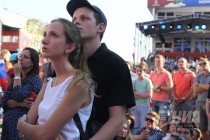 Фан-фест в Нижнем Новгороде во время матча Россия - Уругвай