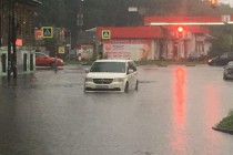Последствия дождя на ул.Ковалихинской в Нижнем Новгороде 7 июля