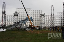 Подготовка площадки к фестивалю Alfa Future People-2018 в Нижегородской области