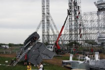 Подготовка площадки к фестивалю Alfa Future People-2018 в Нижегородской области