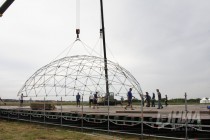 Подготовка площадки к фестивалю Alfa Future People-2018 в Нижегородской области