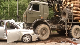 Два человека погибли в результате ДТП с лесовозом в Ветлужском районе Нижегородской области 