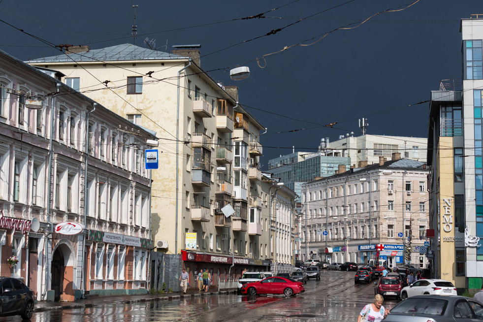 ЧС прогнозируются в Нижегородской области из-за сильных дождей и града 21-22 августа