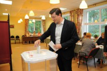Кандидат в губернаторы Нижегородской области Глеб Никитин проголосовал на выборах