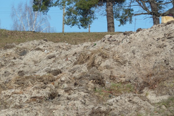 Территория добычи песка в Дзержинске