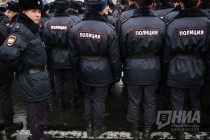 Смотр личного состава ГУ МВД РФ по Нижегородской области на пл. Минина и Пожарского