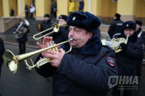 Смотр личного состава ГУ МВД РФ по Нижегородской области на пл. Минина и Пожарского