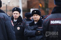 Смотр личного состава ГУ МВД РФ по Нижегородской области на пл. Минина и Пожарского