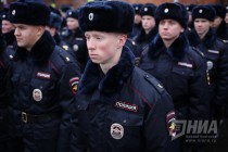 Смотр личного состава ГУ МВД РФ по Нижегородской области на пл. Минина и Пожарского