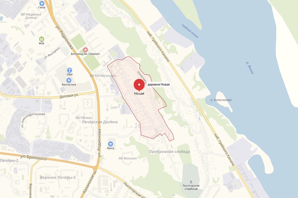 Медвежья долина нижний новгород карта