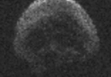 Радиолокационное изображение астероида TB145 в 2015 году