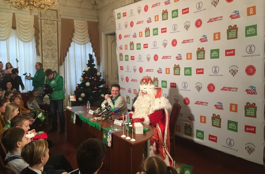 Встреча Деда Мороза с журналистами в Нижнем Новгороде