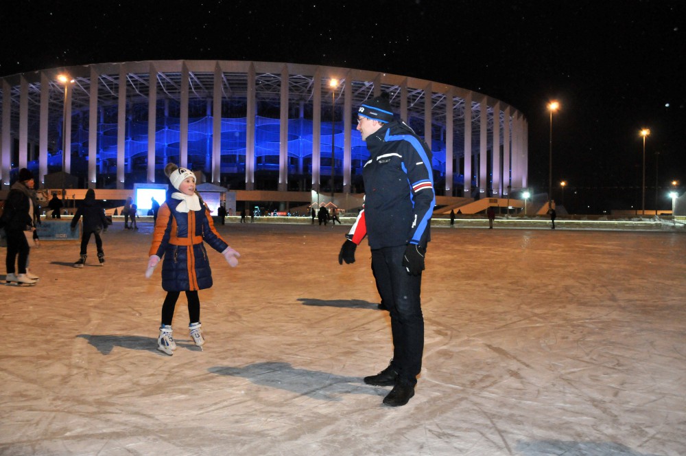 Глеб Никитин посетил развлекательную площадку Зимняя сказка у стадиона Нижний Новгород