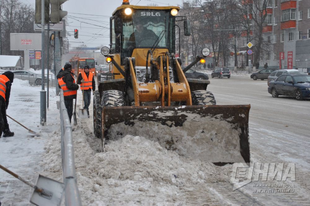 Более 6,3 тыс. кубометров снега вывезено с улиц Нижнего Новгорода за сутки