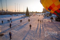 Воздухоплавательная Рождественская фиеста в Нижнем Новгороде