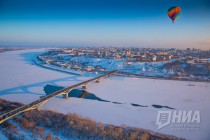 Воздухоплавательная Рождественская фиеста в Нижнем Новгороде