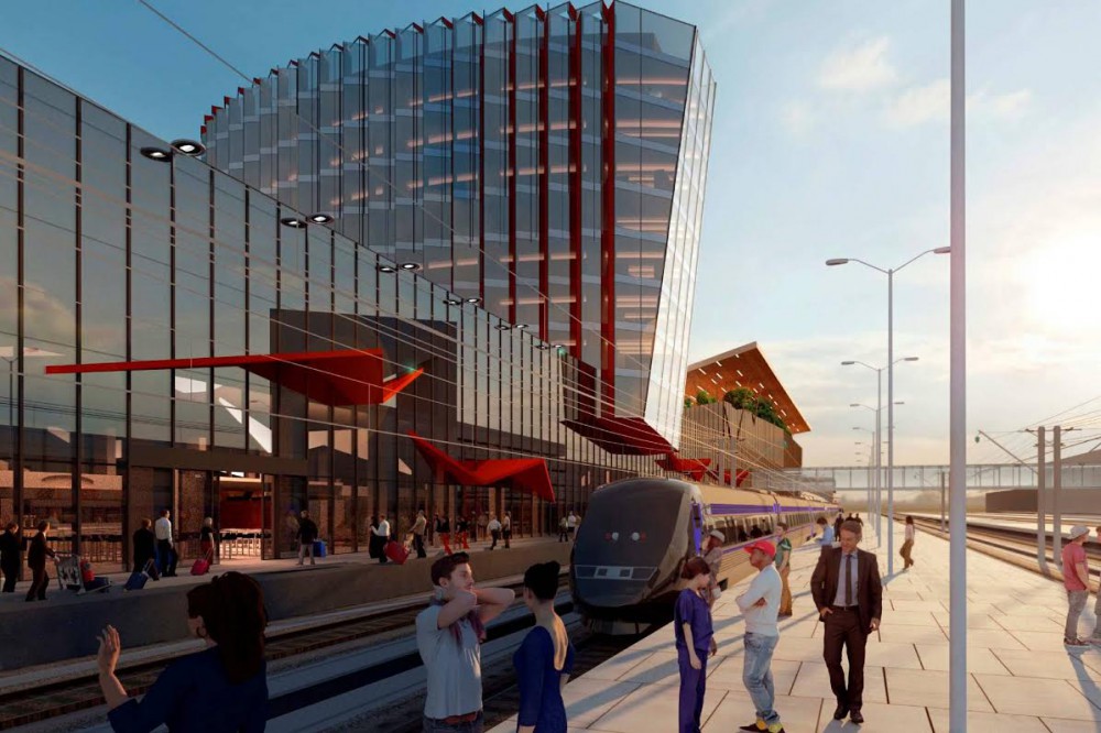 Архитектурная концепция вокзального комплекса для ВСМ архитектора Николая Шумакова