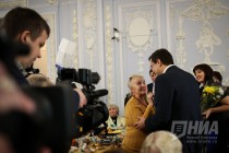 Вручение наград блокадникам в нижегородском музее усадьбы Рукавишниковых