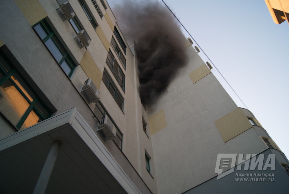 Эвакуация 20 человек потребовалась во время пожара в многоквартирном доме в Нижнем Новгороде 1 февраля