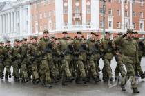 Первая репетиция парада Победы в Нижнем Новгороде 12 апреля