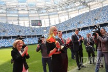 Награждение волейболисток нижегородской Спарты