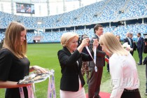 Награждение волейболисток нижегородской Спарты