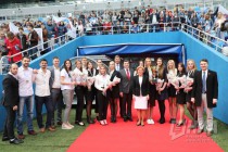 Награждение волейболисток нижегородской Спарты