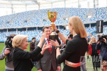 Награждение волейболисток нижегородской Спарты