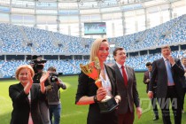 Награждение волейболисток нижегородской Спарты