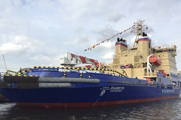 Принадлежащий ФГУП Росморпорт ледокол Владивосток мощностью 16 МВт