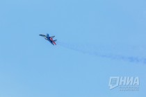 Авиашоу с участием МиГ-29 представили нижегородцам в День Победы