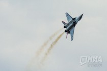 Авиашоу с участием МиГ-29 представили нижегородцам в День Победы