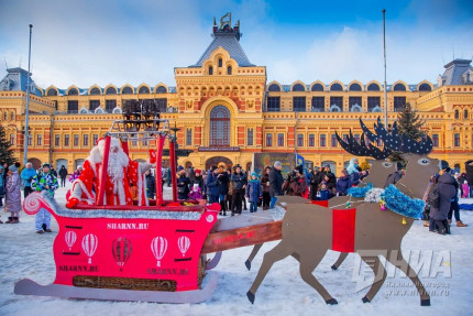 Воздухоплавательная Рождественская фиеста в Нижнем Новгороде