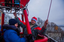 Воздухоплавательная Рождественская фиеста в Нижнем Новгороде