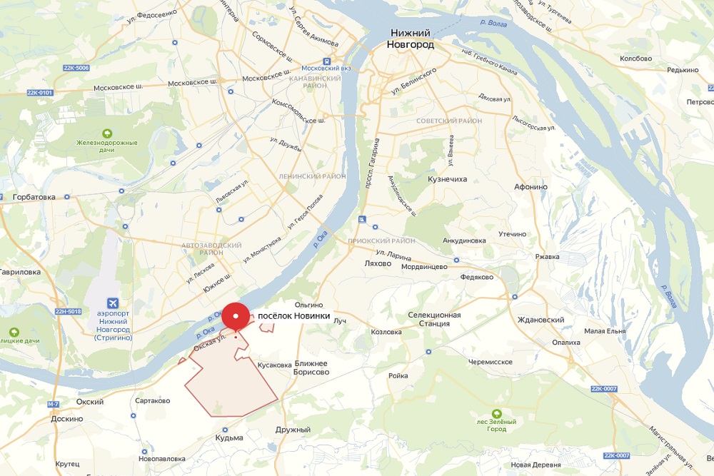 Карта ленинского района нижнего новгорода