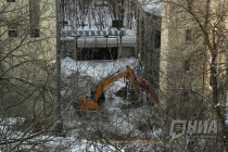 Снос элеватора на улице Черниговской