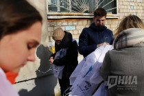 Граффити-портрет Победы появился на улице Ванеева