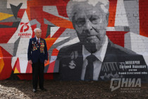 Граффити-портрет Победы появился на улице Ванеева