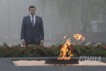 Торжественные мероприятия у Вечного огня в Нижегородском кремле и на площади Славы