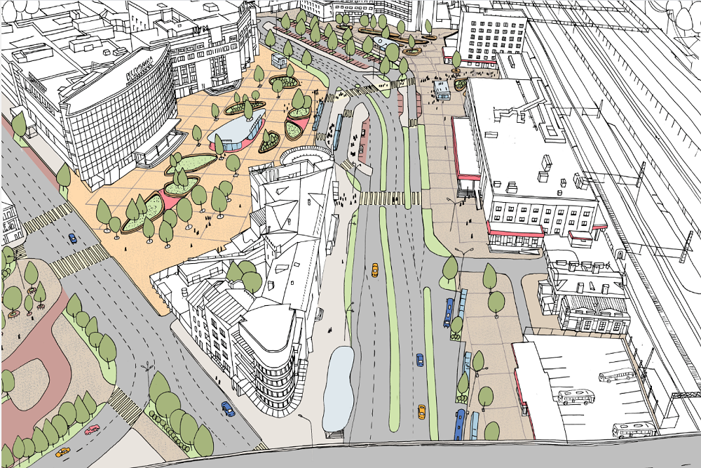 Предварительная концепция развития Вокзальной площади