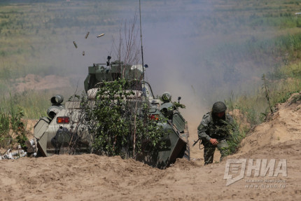 Учения на полигоне Мулино