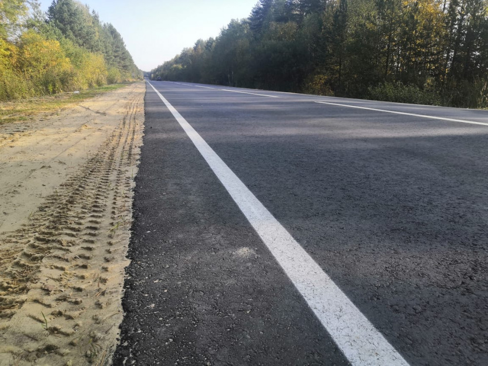 Дорогу отремонтировали на границе Городецкого и Княгининского районов 