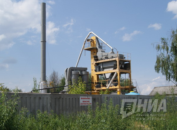 Асфальтобетонный завод в Семенове временно закрыли из-за загрязнения воздуха