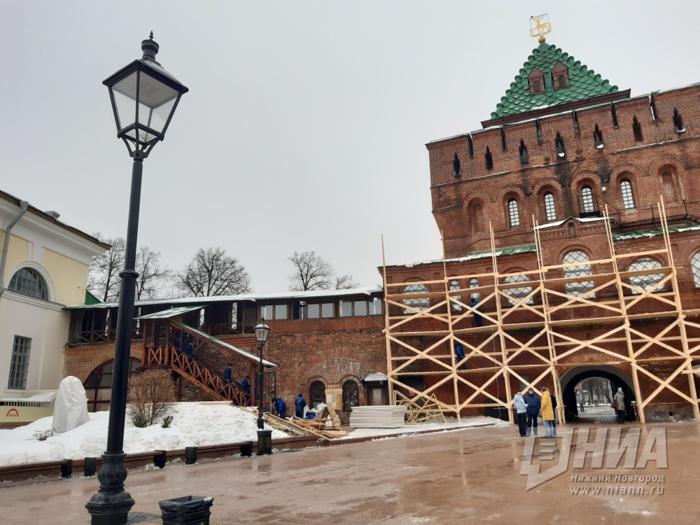 Реставрация боевого хода Нижегородского кремля