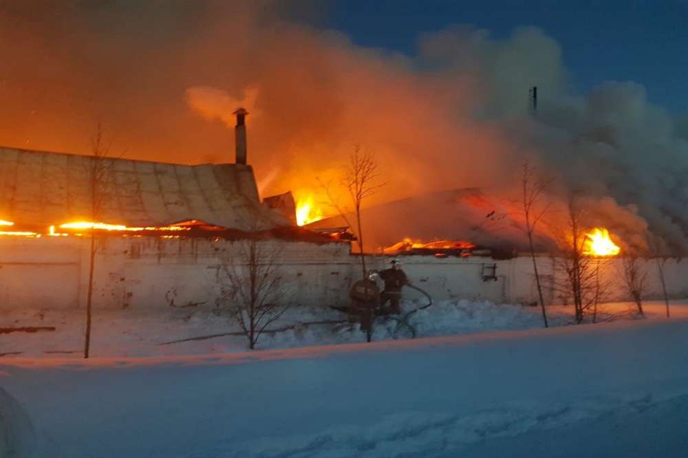 Мужской монастырь горит в Богородске