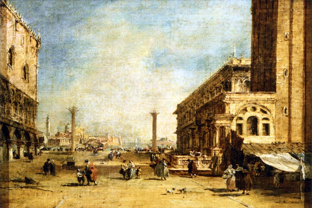 Франческо Гварди - Вид Пьяцетты в Венеции