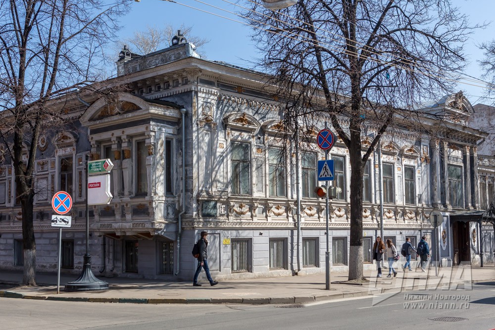 Реставрация фасада Литературного музея завершается в Нижнем Новгороде