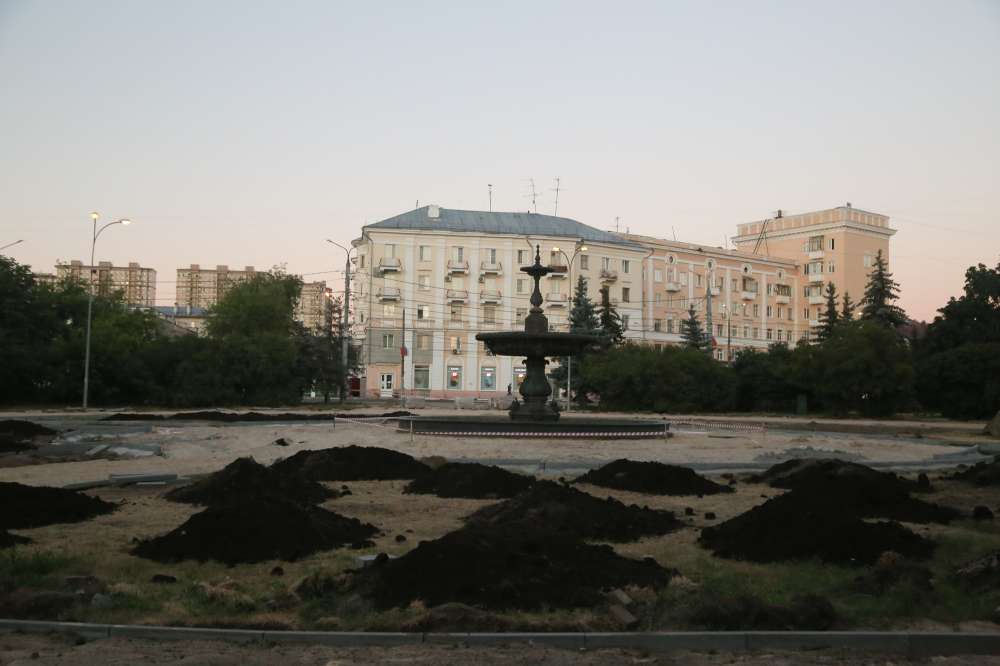 Ремонт фонтана завершается в сквере у ДК им. Ленина в Нижнем Новгороде