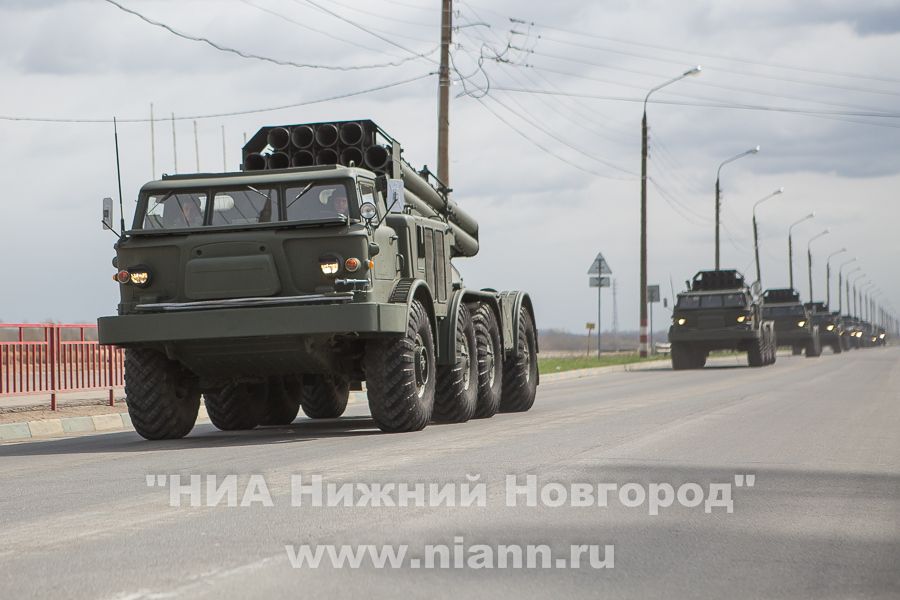 Передвижение воинских колонн запланировано на дорогах Нижегородской области в июле